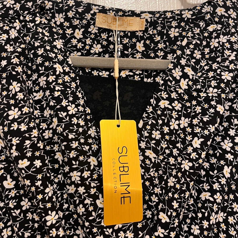 Sublime Floral Black Maxi Dress - Picture 4 of 5